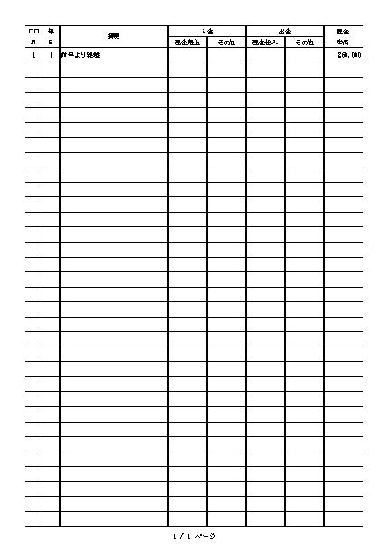 その他 経費帳のテンプレート Excel エクセル 01 簡易帳簿 文書 テンプレートの無料ダウンロード