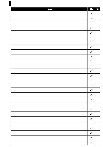 ルーズリーフ タスクリスト することリスト To Do List テンプレート 無料ダウンロード 03 ａ４ エクセル Excel 文書 テンプレートの無料ダウンロード